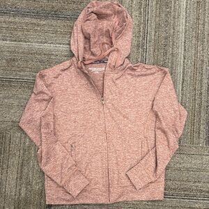 Recreation Women's Heathered Pink Zip-Up Hoodie